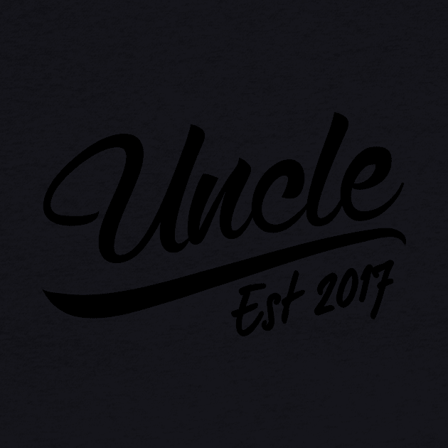 Uncle To Be Shirt - Uncle Est 2017 - New Uncle Gift by bestsellingshirts